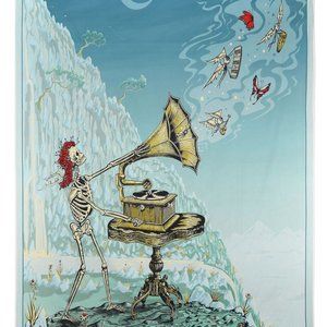 Songs To Fill The Air Tapestry by Mike DuBois ~ 53" x 85" ~ w/Corner Loops ~New!